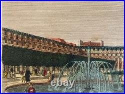 11 Engraving Gravure Vue D'optique Paris Lot XVIIIe Art Ancien Original Old