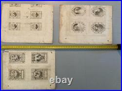 11 Engraving Gravure Vue D'optique Paris Lot XVIIIe Art Ancien Original Old