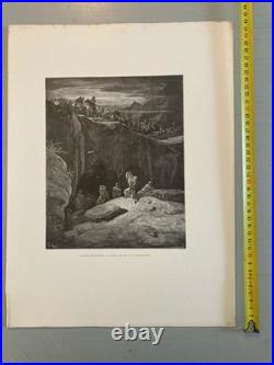 13 Engraving Gravure Gustave Doré Mort Lot Ancien Original Old Squelette Art