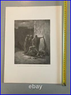 13 Engraving Gravure Gustave Doré Mort Lot Ancien Original Old Squelette Art