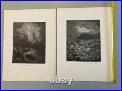 13 Engraving Gravure Gustave Doré Mort Lot Ancien Original Old Squelette Art