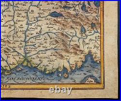 1575ca France Carte géographique ancienne Par Munster Gravure ancienne