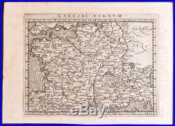1597 CARTE DE FRANCE MAGINI Galliae regnum antique map ancienne gravure