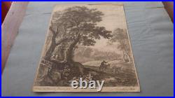 1650. Paysage (gravure. Eau forte). Herman von Swanevelt