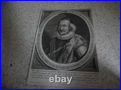 1658. Portrait Lambert de Rijcke. Gravure 27,5/38,5cm. Rouck. Jode