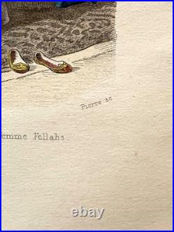 16 gravures lithos les peuples du monde Gravures peintes à la main 1859