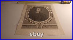 1750. Jerome Vignier père de l'oratoire (portrait gravure). Lubin