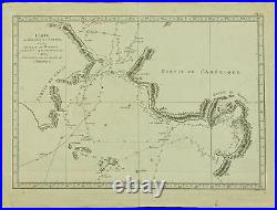 1785ca Carte du détroit de Béring et de l'Alaska James Cook