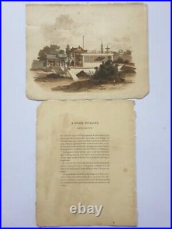 1804 Toile Lithographie Un Pierre Construction En Navire Forme Costumes De Chine
