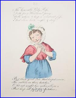 1810 Femme Chat Mariage Caricature Eau-Forte Satire Cartoon