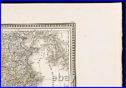 1827 Chine Carte géographique ancienne par Vivien Gravure ancienne