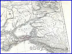 1872 Ancien Carte De Ancien Grèce Royaume De Pontus Hellénistique Empire Rare