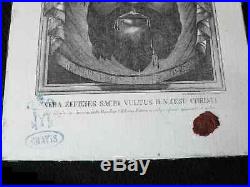 1887 Vatican Reliquaire Vera Effigies Sacri Vultus Domini Nostri Jesu Christi