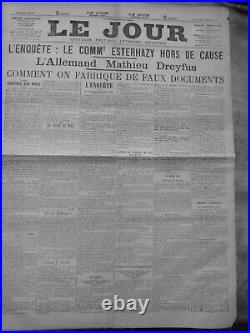 1897 Affaire Dreyfus Zola Le Jour Du 29/11 Commt Esterhazy Faux Document