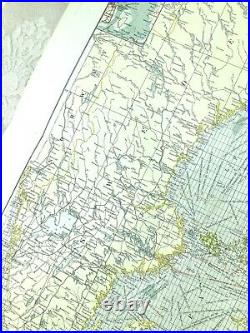 1905 Ancien Nautique Carte De La Baltique Mer Marine Routes St Petersbourg