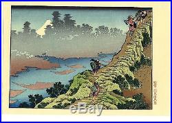 1910 estampe japonaise HOKUSAI Mt Fuji Fugaku Hyakkei X 3