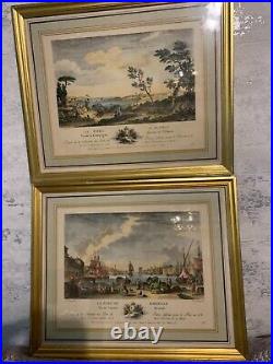 2 Gravures d'après Nicolas M. OZANNE 1728-1811