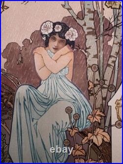 3 Lithographies 1901 Art Nouveau Paris
