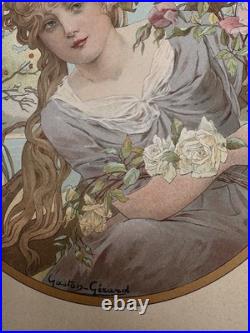 3 Lithographies 1901 Art Nouveau Paris