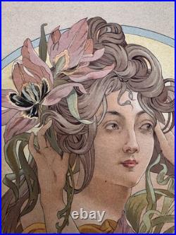 3 Lithographies 1901 Art Nouveau Paris