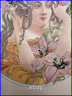3 Lithographies 1901 Art Nouveau Paris
