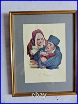 7 Lithographies De Léopold Boilly Les 7 péchés capitaux 1 824 jolis cadres