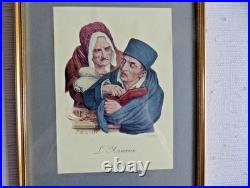 7 Lithographies De Léopold Boilly Les 7 péchés capitaux 1 824 jolis cadres 7 Lithographies De Léopold Boilly Les 7 péchés capitaux 1 824 jolis cadres