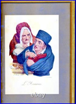 7 Lithographies De Léopold Boilly Les 7 péchés capitaux 1 824 jolis cadres
