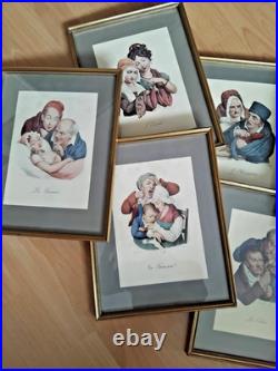 7 Lithographies De Léopold Boilly Les 7 péchés capitaux 1 824 jolis cadres