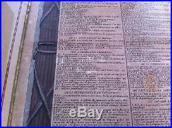 ACTE CONSTITUTIONNEL présenté au peuple français. LITHO DE 1793 Cadre Doré