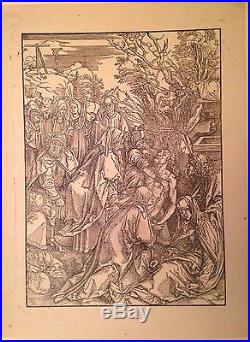 ALBRECHT DURER 1471-1528 Gravure Mise au Tombeau