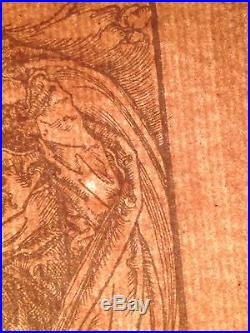 ALBRECHT DURER 1471-1528 Gravure Mise au Tombeau Epreuve XIXe
