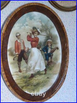 ANCIENNES LITHOS COULEURS ENCADREES d' ELLEN CLAPSADDLE-LE GOLF-LE TENNIS ANCIENNES LITHOS COULEURS ENCADREES d' ELLEN CLAPSADDLE-LE GOLF-LE TENNIS