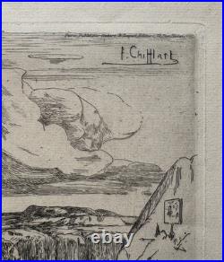ARTEMIS Diane GRAVURE Eau Forte FRANCOIS CHIFFLART Chasse Cadart XIX°