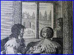 Abraham Bosse Le contrat de mariage 1633 Leblond 1er état Eau forte