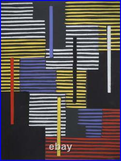 Adolf Richard FLEISCHMANN Avant l'Op Art, Lithographie et pochoir