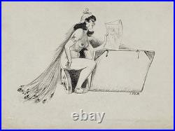 Adolphe WILLETTE (1857-1926) Carte adresse pour la maison Sagot Lithographie