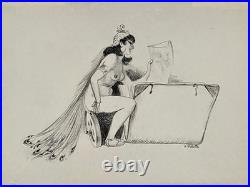 Adolphe WILLETTE (1857-1926) Carte adresse pour la maison Sagot Lithographie