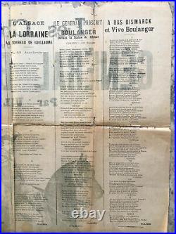 Affiche Estampe Chansons du Général Boulanger par Willemer 1891 Marseillaise