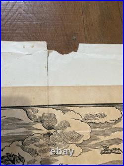 Affiche Lithographie 1930 Art Flamant Gravure Centenaire Indépendance Belge