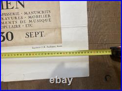 Affiche Lithographie 1930 Art Flamant Gravure Centenaire Indépendance Belge