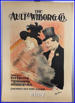 Affiche Numérotée Lithographie Toulouse Lautrec Concert The Ault Wiborg Co C1900