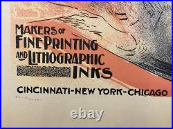 Affiche Numérotée Lithographie Toulouse Lautrec Concert The Ault Wiborg Co C1900