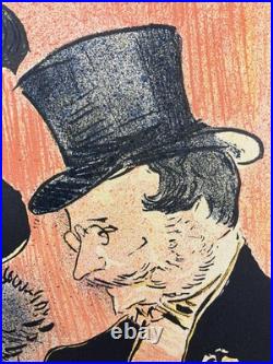 Affiche Numérotée Lithographie Toulouse Lautrec Concert The Ault Wiborg Co C1900