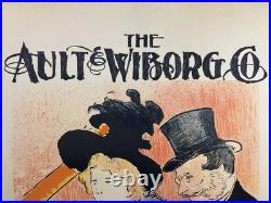 Affiche Numérotée Lithographie Toulouse Lautrec Concert The Ault Wiborg Co C1900
