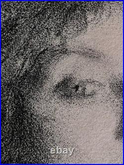 Albert Belleroche Gravure Lithographie Étude Portrait De Femme Art Nouveau