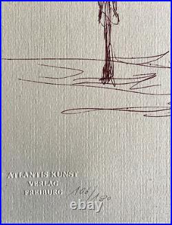 Alberto Giacometti Lithographie'Femme' COA Original Numéroté à Main Signé