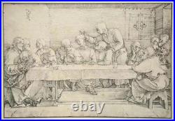 Albrecht DÜRER LITHOGRAPHIE La Cène Signée 1927