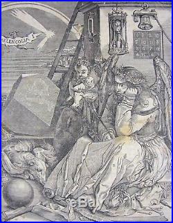 Albrecht DURER Melencolia I 1514 by Andrew Best Leloir / Edouard Wattier 19 thC