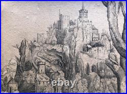 Albrecht Dürer. Saint Eustache. Belle gravure encadrée